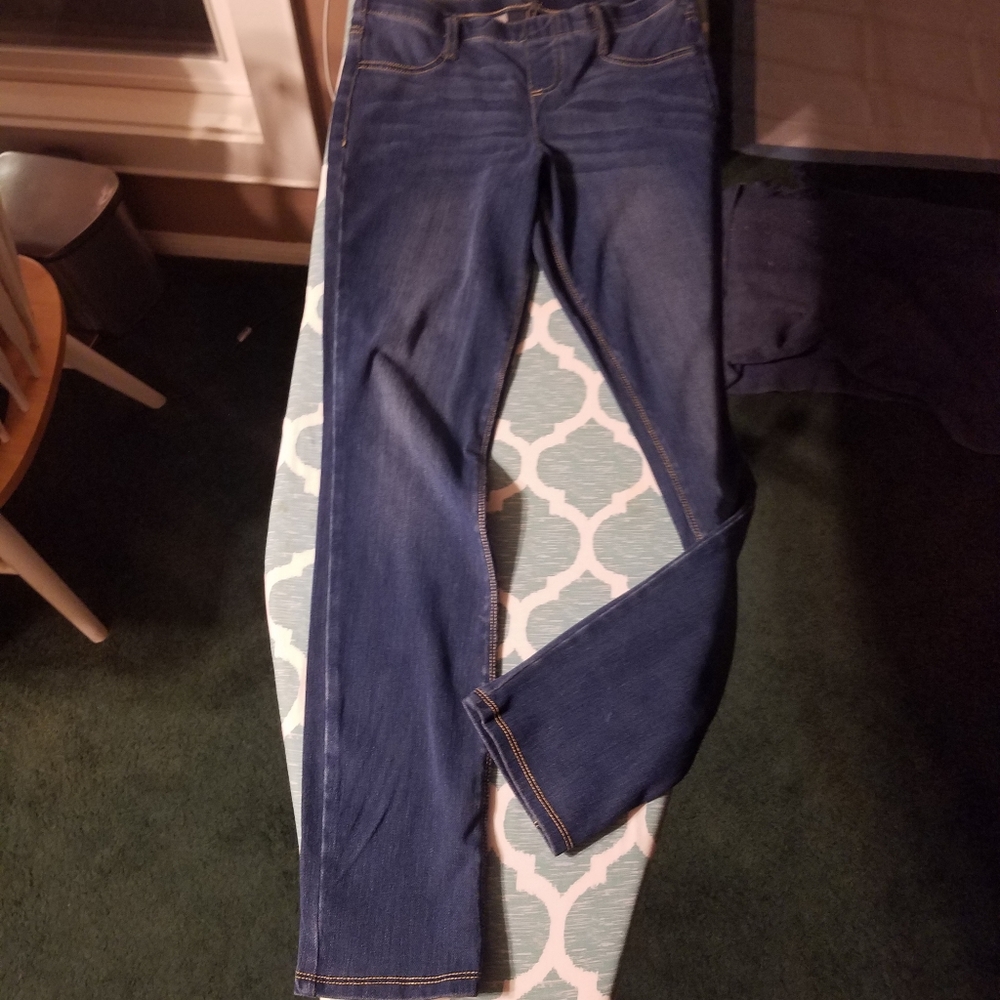 Blue jeggings